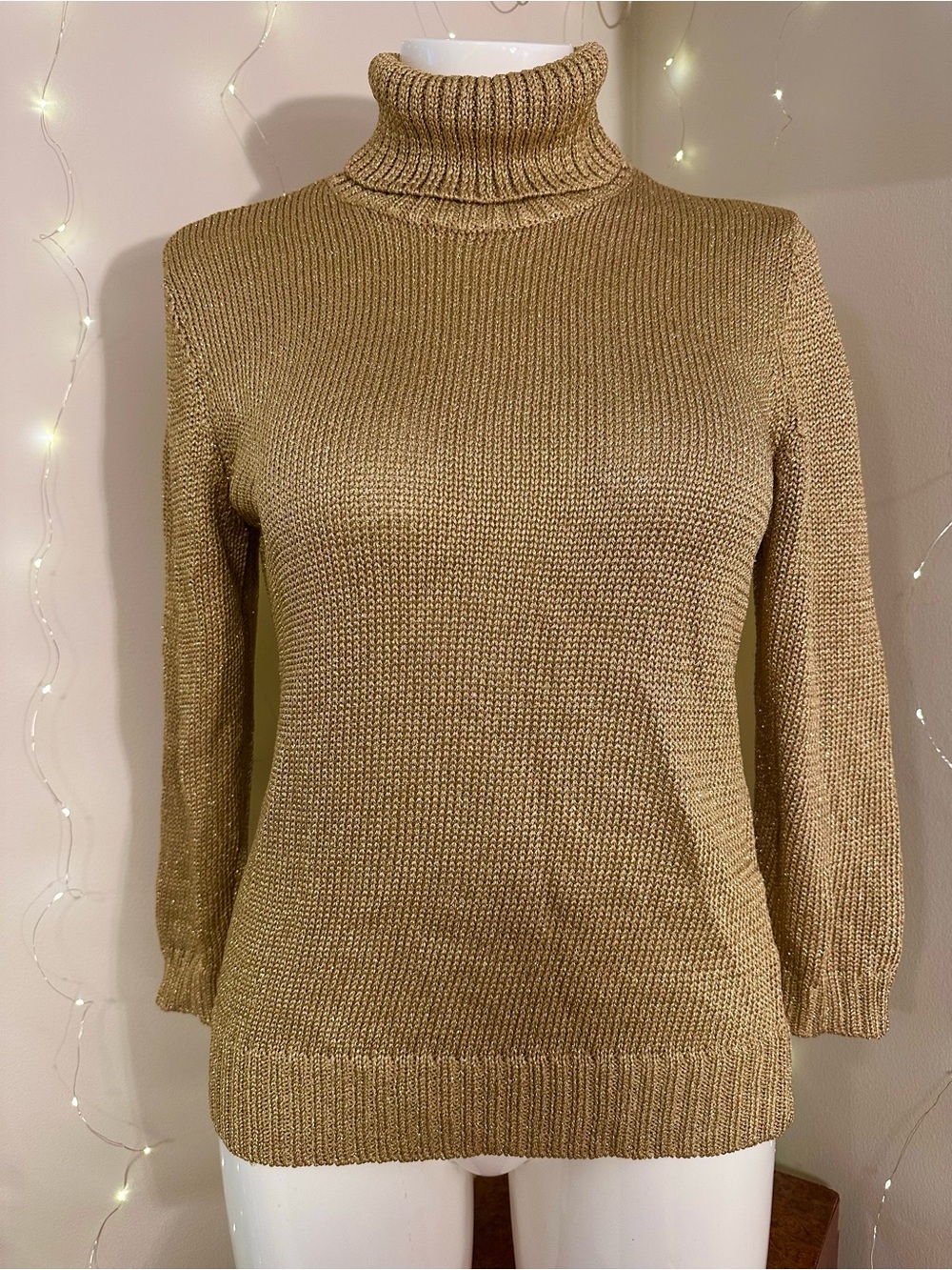 Ralph Lauren Gold Shimmer Sweater